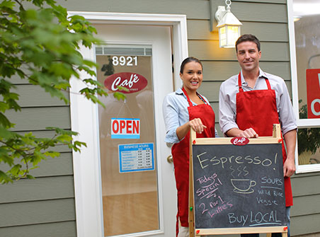 new cafe owners with SBA loans